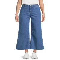 תשע. ג'ינס מתלקח בסגנון מלח לנשים
