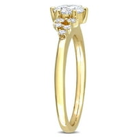 קראט T.W. יהלום 10kt טבעת אירוסין זהב צהוב