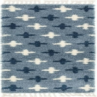 ייחודי נול חיובי היגי לזיין השטיח 2' 7 8' 2 ,כחול