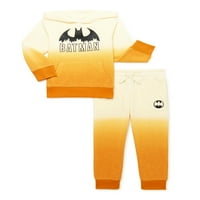 Batman Baby Baby and Todther Boy Fleece Hoodie ו- Jogger Pants Set, 2 חלקים, מידות 12m-5t
