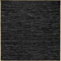 נולום קודה שטיח שטח שטוח מעור מלא, 4 '6', שחור