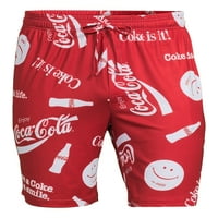 קוקה קולה גברים של קוק מעל הדפסת טרקלין ריבה מכנסיים קצרים