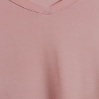 TIME ו- TRU חולצת טוניקה עם שרוול קצר לנשים