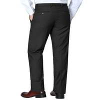 חליפת כושר דקה לגברים מכנסיים נפרדים של מכנסי שמלת ביצועים קדמית שטוחה
