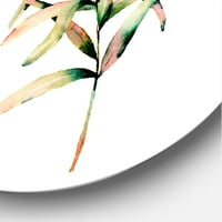 עיצוב 'ענפי סתיו של דשא' אמנות קיר מתכת מעגל מסורתי - דיסק של 11