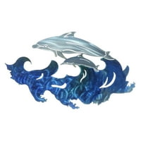 אמנות קיר מתכת דולפין תלת -ממדית על ידי חידושים הבאים