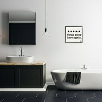 דירוג אמבטיה של Stupell Industries חמש התחלות היו קופיות כאן שוב שלט שחור לבן, 30, עיצוב מאת פני ליין