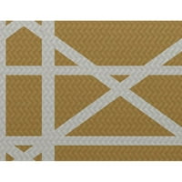 פשוט דייזי 3 '5' Trellis Geometric Print שטיח מקורה