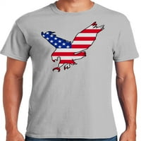 אמריקה הגרפית 4 ביולי יום העצמאות האמריקאי נשר חולצת טריקו