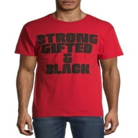 חולצת טריקו גרפית של היסטוריה שחורה של גברים