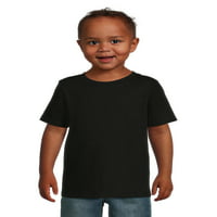 חולצת טריקו מוצקה עם שרוול קצר של ילד פעוט, מידות 12 מ ' - 5 ט