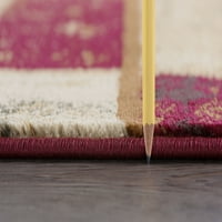 עכשווי אזור שטיח מופשט רב צבע מקורה רץ קל נקי
