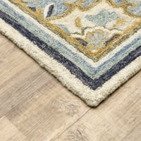 שטיח שטיח שטח ידני בעבודת יד של Avalon Home Acadia, 8.01 '10.01'