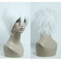 מציאות ייחודיות פאות שיער אנושיות לנשים גברת 13 פאות לבנות לכובע פאה לבן שיער קצר
