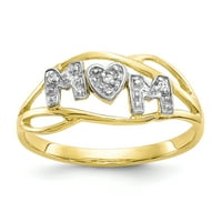 זהב זהב זהב צהוב זהב צהוב עם טבעת זירקוניה מעוקבת עם רודיום לבן טבעת זירקוניה