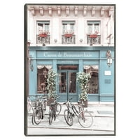 אופני פריז מאת הת'ר לוריקה דפוס אמנות קנבס ממוסגר